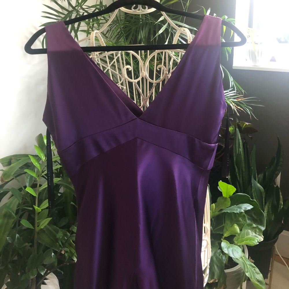 After Six Satin Gown — Size 8 — African Violet/Purple - Picture 8 of 12